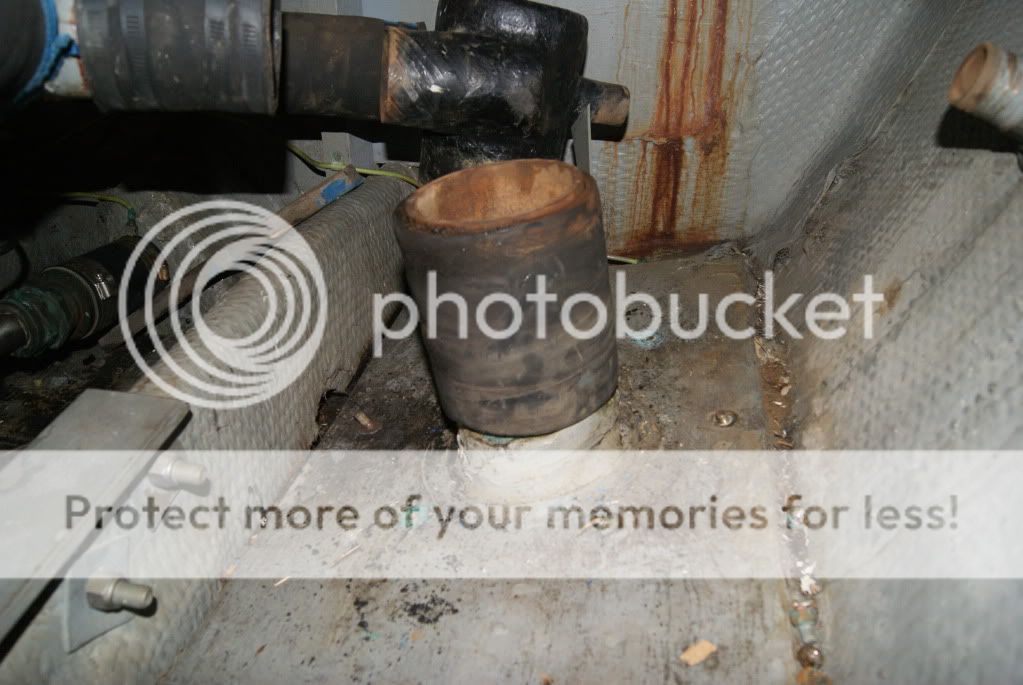 Midengine tricabin underwater exhaust rebuild Trojan Boat Forum